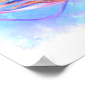 Poster de natation de calmar coloré Peinture (Coin)