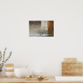 Poster de natation de canard de Mallard (Cuisine)