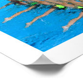 Poster de natation synchronisée de nageur (Coin)