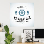 Poster de navigation de voile (Bureau à domicile)