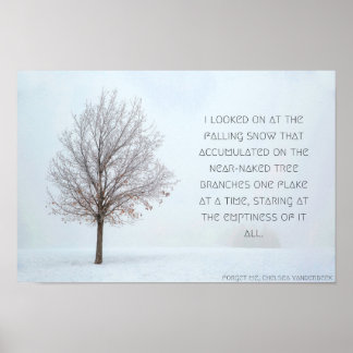 Poster de neige tombante, version 1