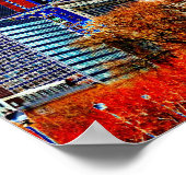 Poster de Neon Chicago Skyline Fine Art (Coin)