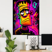 Poster de Neon Franky - Monstre d'art de la pop ca (Bureau à domicile)