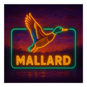 Poster de Neon Mallard