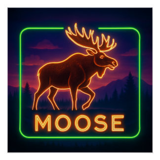 Poster de Neon Moose