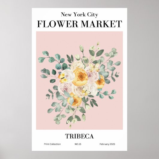 Poster de New York City Flower Market TRIBECA (Devant)