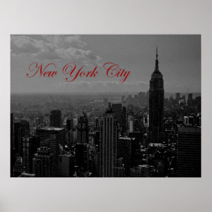 Poster de New York City Old Script Imprimer