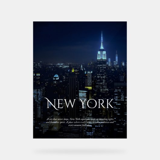 Poster de New York City Skyline - Modern Wall Art  (Recto)