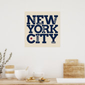 Poster de New York City Typographie (Cuisine)
