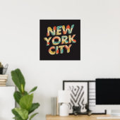 Poster de New York City Typographie (Bureau à domicile)
