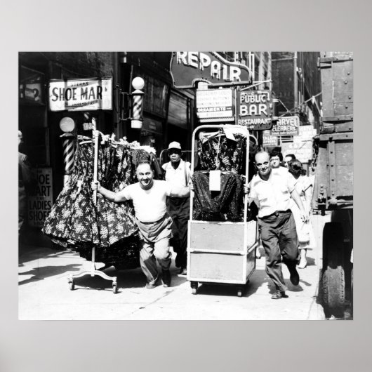Poster de New York dans le quartier des vêtements  (Devant)