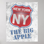 Poster de New York sur le Big Apple Shield (Devant)