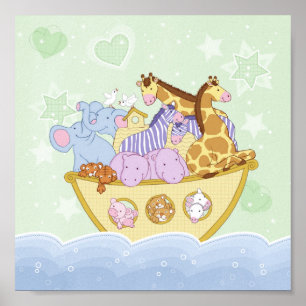 Poster de Noah's Ark Green Nursery