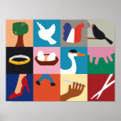 Poster de Noël 12 jours (Devant)