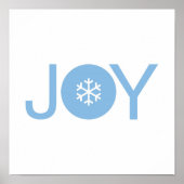 Poster de Noël Blue Joy (Devant)