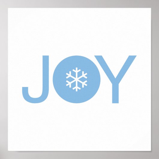 Poster de Noël Blue Joy (Devant)