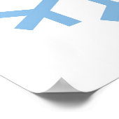 Poster de Noël Blue Snowflake (Coin)