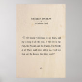Poster de Noël Charles Dickens (Devant)