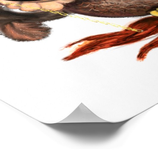 Poster de Noël de Cute Owl (Coin)