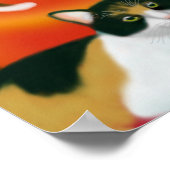 Poster de Noël de famille Feline (Coin)