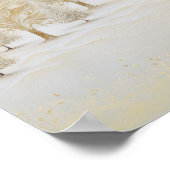 Poster de Noël des pins d'argent d'or (Coin)