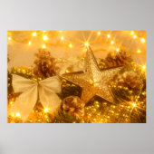 Poster de Noël doré (Devant)