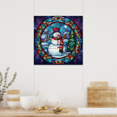 Poster de Noël en verre satiné (Cuisine)