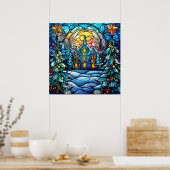 Poster de Noël en verre satiné (Cuisine)