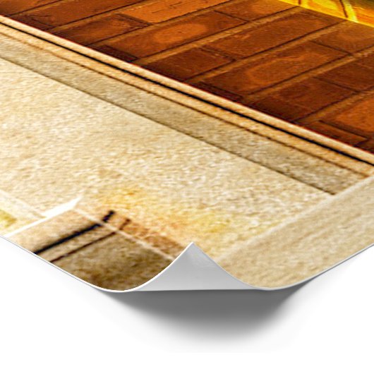 Poster de Noël et de cheminée Imprimer (Coin)