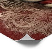 Poster de Noël Festif Holiday Père Noël (Coin)