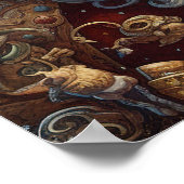 Poster de Noël Festif Holiday Père Noël (Coin)