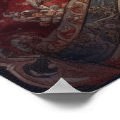 Poster de Noël Festif Holiday Père Noël (Coin)