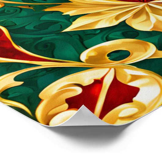 Poster de Noël Floral (Coin)