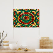 Poster de Noël Floral (Cuisine)