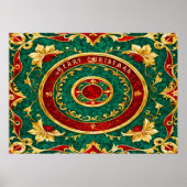 Poster de Noël Floral (Devant)