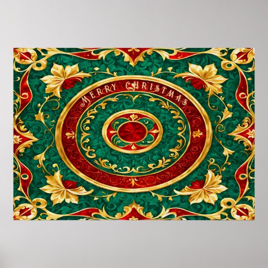 Poster de Noël Floral (Devant)