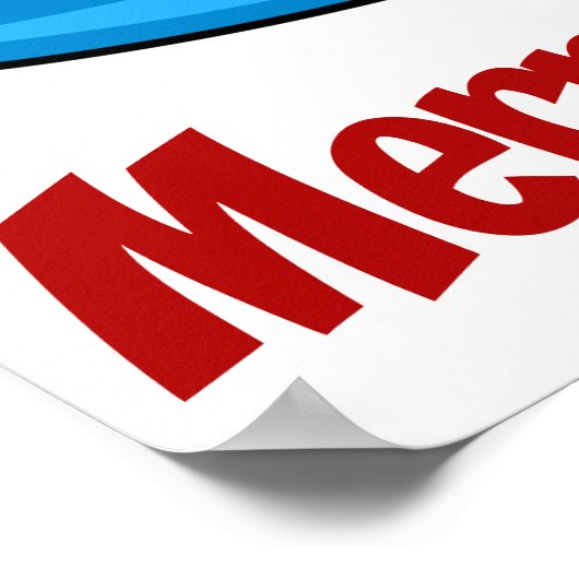 Poster de Noël Island Père Noël Joyeux (Coin)