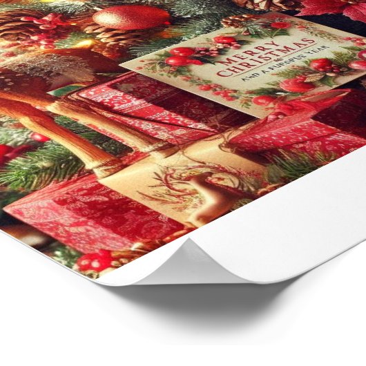 Poster de Noël joyeux (Coin)