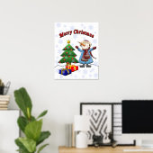 Poster de Noël Joyeux Snowman (Bureau à domicile)