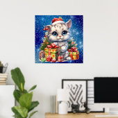 Poster de Noël Kitty (Bureau à domicile)