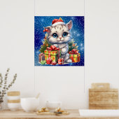 Poster de Noël Kitty (Cuisine)