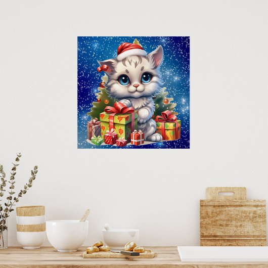 Poster de Noël Kitty (Cuisine)