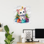 Poster de Noël Kitty (Bureau à domicile)