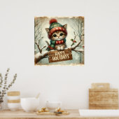 Poster de Noël Kitty (Cuisine)