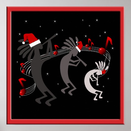 Poster de Noël Kokopelli (Devant)