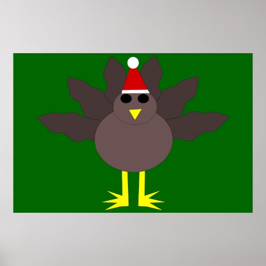 Poster de Noël mignon Turquie (Devant)