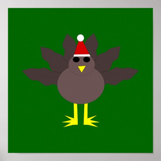 Poster de Noël mignon Turquie (Devant)
