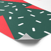 Poster de Noël, Mignonne Art Mur de Noël, Ours Pol (Coin)