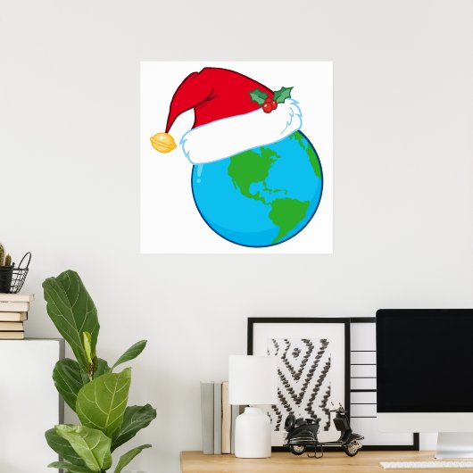 Poster de Noël Mondial (Bureau à domicile)