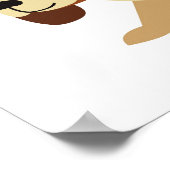 Poster de Noël, Poster de Noël du chien mignon, Fe (Coin)